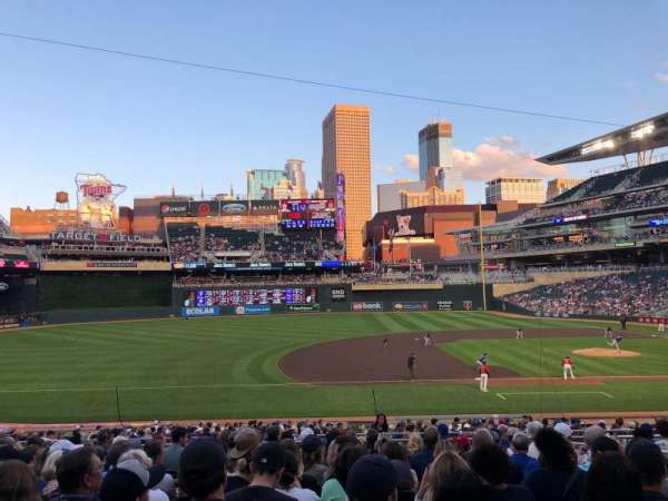 Target Field, section: 121, row: 12, seat: 6