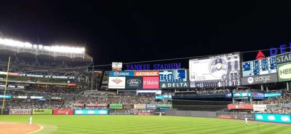 Yankee stadium, section: 113, row: 2, seat: 12 and 13