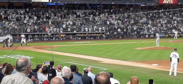 Yankee Stadium, section: 113, row: 2, seat: 12 and 13