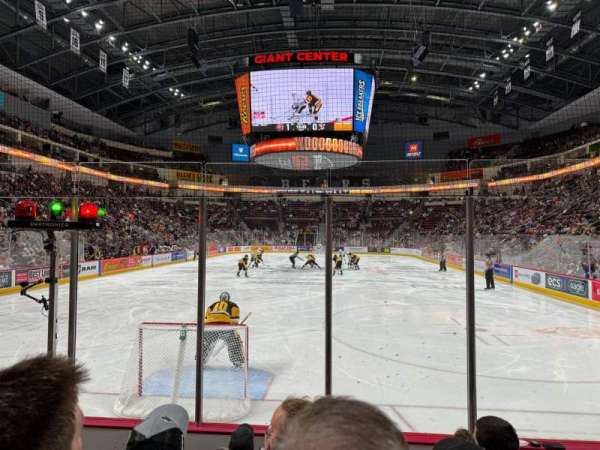 Giant Center, section: 101, row: E, seat: 9
