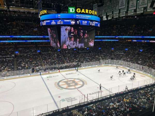 TD Garden, section: 317, row: 1, seat: 18