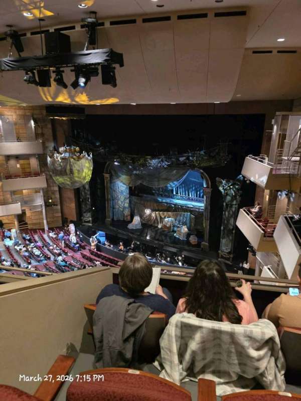 Temple Buell Theatre, section: Balcony A, row: c, seat: 306