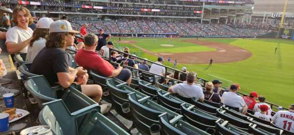Progressive Field, section: 328, row: F, seat: 8