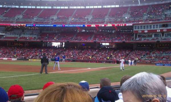 Great American Ball Park, section: 112, row: D, seat: 7