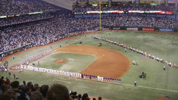 Tropicana Field, section: 316, row: S, seat: 23