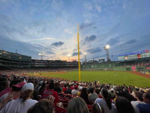Fenway Park, section: Right Field Box 93, row: RR, seat: 12