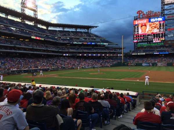 Citizens Bank Park, section: 115, row: 16, seat: 17