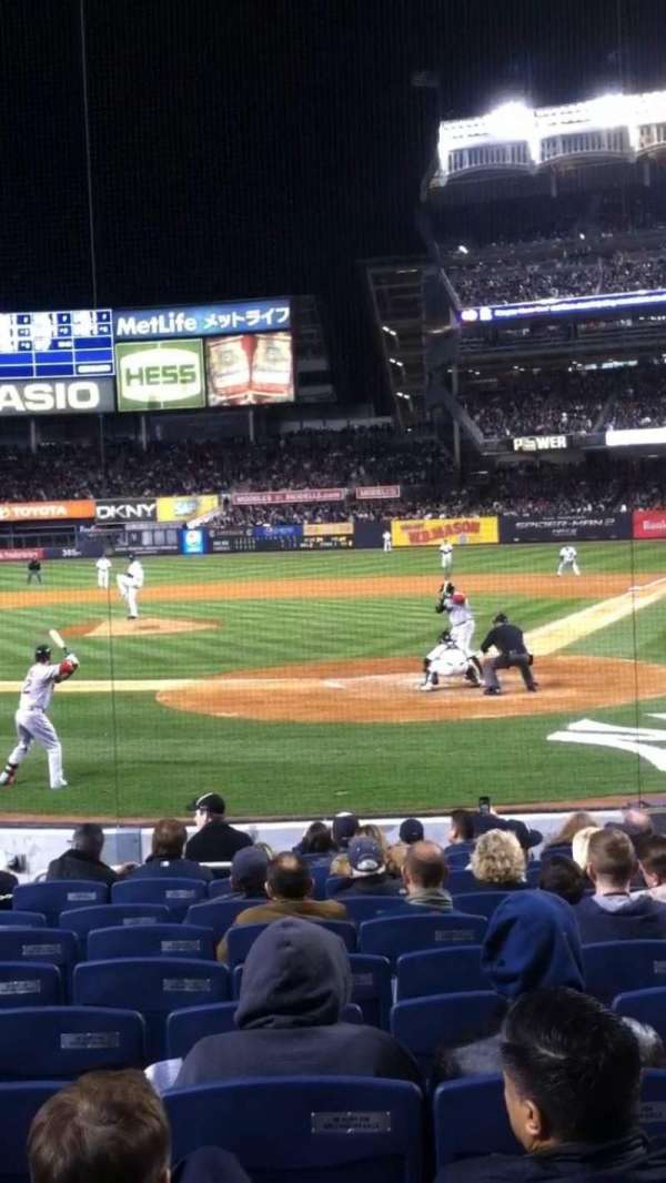 Yankee Stadium, section: 121B, row: 16, seat: 1