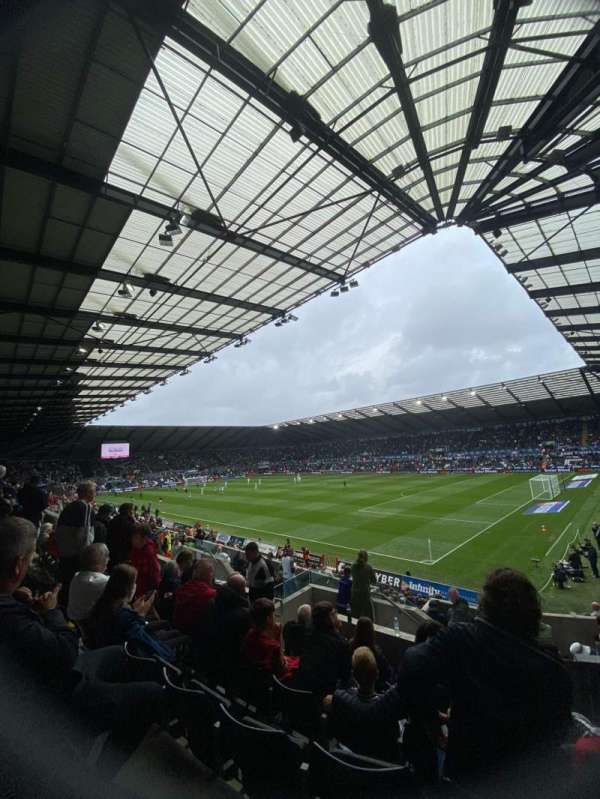 Swansea.com Stadium, section: WU4, row: Q, seat: 52