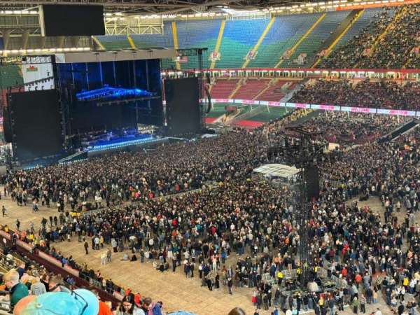 Principality Stadium, section: U25, row: 19, seat: 18