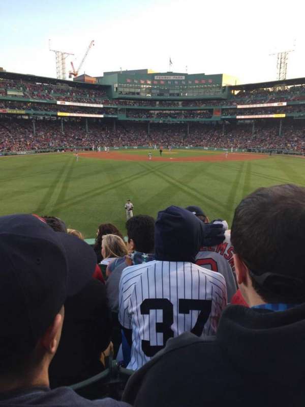 Fenway park, section: Bleacher 34, row: 6, seat: 12