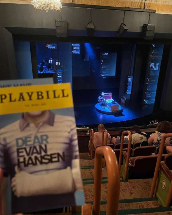 Music Box Theatre, section: Mezzanine L, row: F, seat: 1