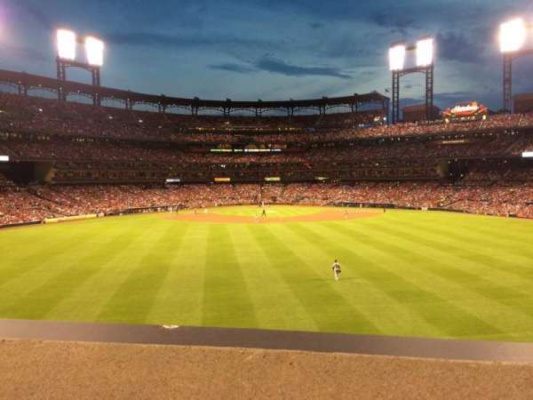 Busch Stadium, section: Coca-Cola Scoreboard Patio, row: A, seat: 53