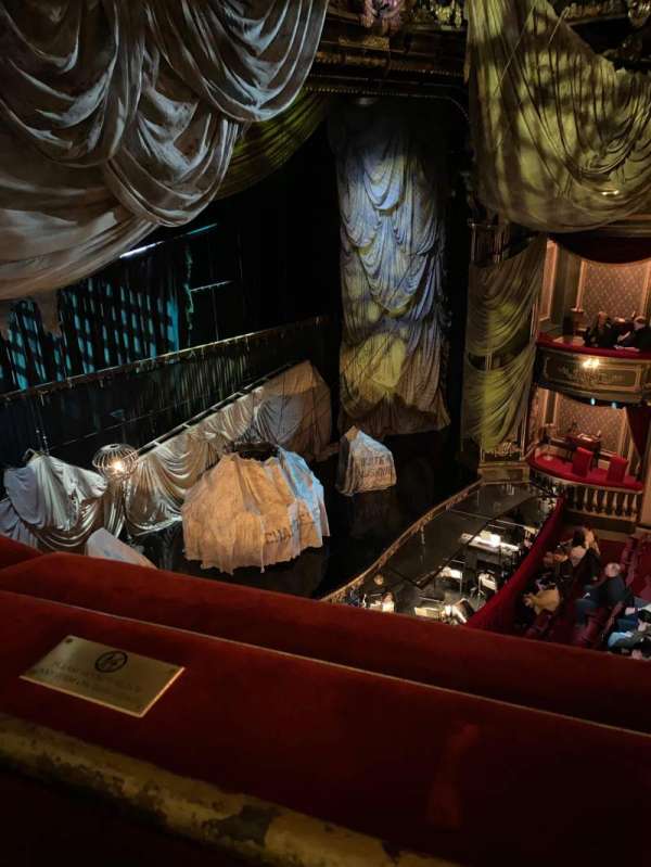 His Majesty's Theatre, London, section: Grand Circle, row: A, seat: 35