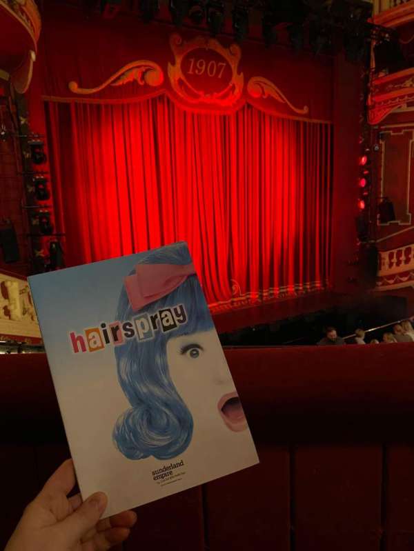 Sunderland Empire, section: Dress Circle, row: A, seat: 39