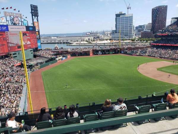 Oracle Park, section: VR331, row: 2, seat: 12