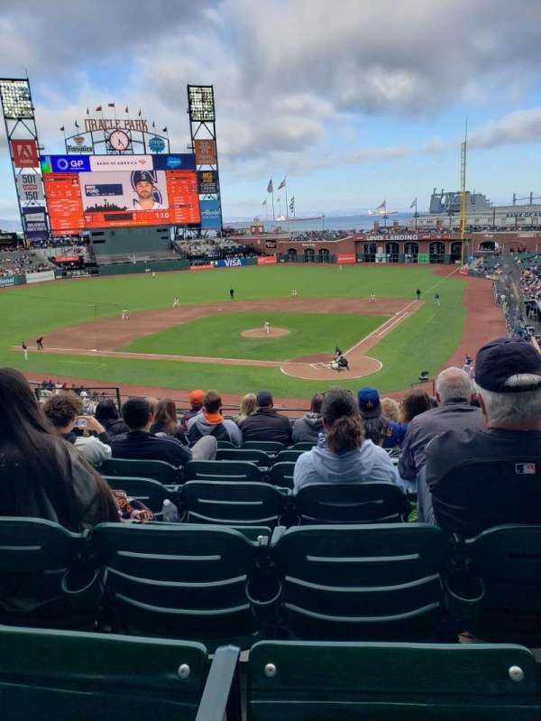 Oracle Park, section: 216, row: H, seat: 9