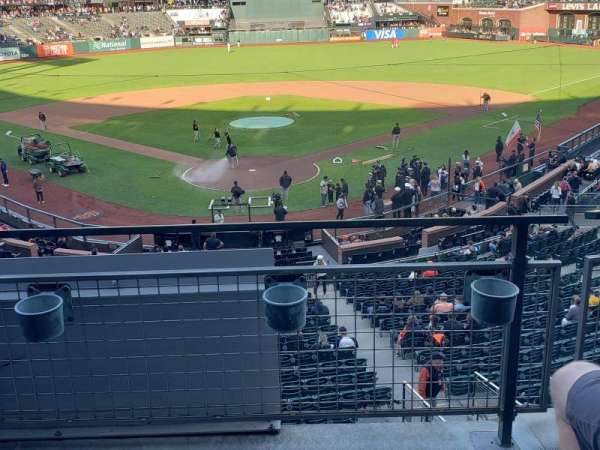 Oracle Park, section: 215, row: B, seat: 8