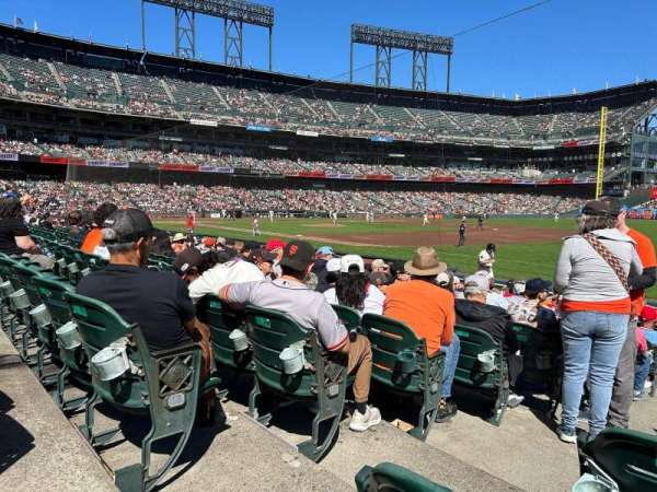 Oracle Park, section: 103, row: 13, seat: 15