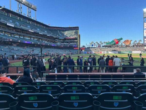 Oracle Park, section: 110, row: E, seat: 8