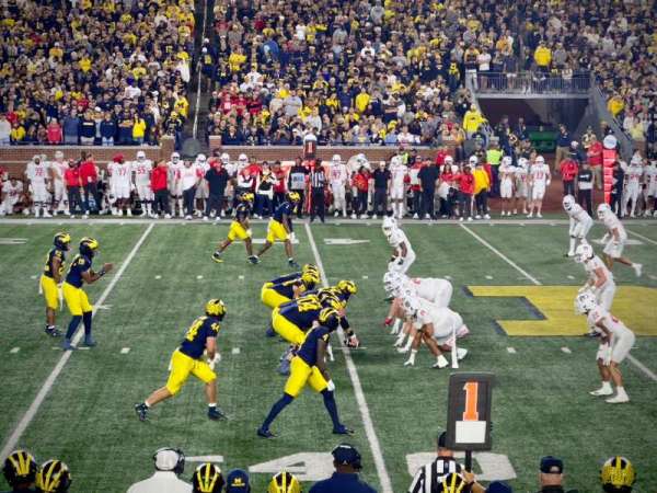 Michigan Stadium, section: 24, row: 13, seat: 15