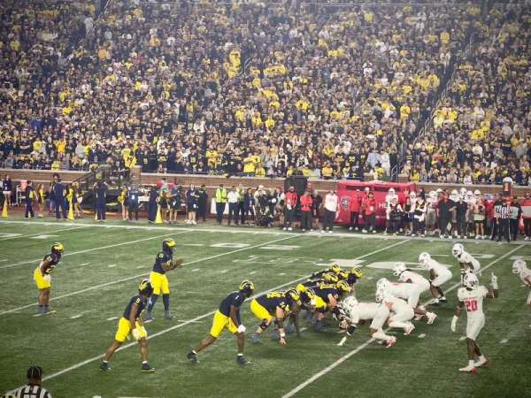 Michigan Stadium, section: 24, row: 13, seat: 15