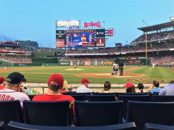 Nationals Park, section: Terra Club B, row: F, seat: 8