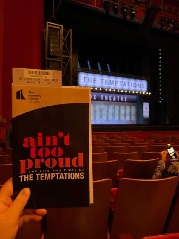 The Kennedy Center Opera House, section: Orchestra L, row: Q, seat: 11