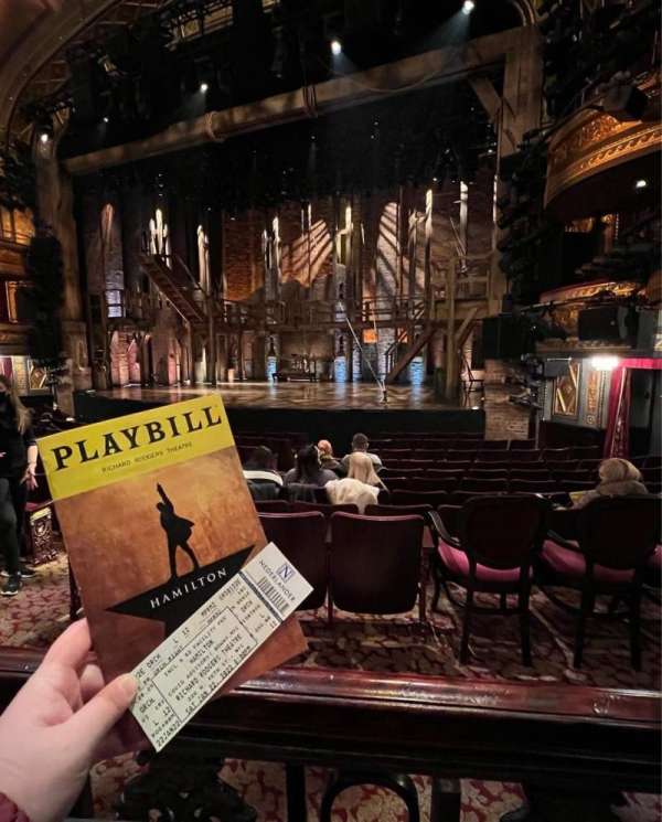 Richard Rodgers Theatre, section: Orchestra R, row: L, seat: 12