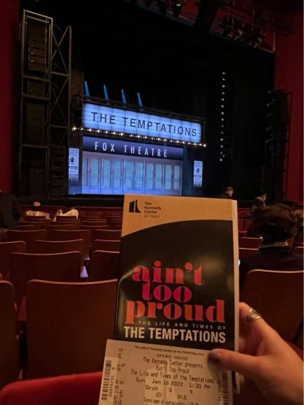 The Kennedy Center Opera House, section: Orchestra L, row: Q, seat: 9