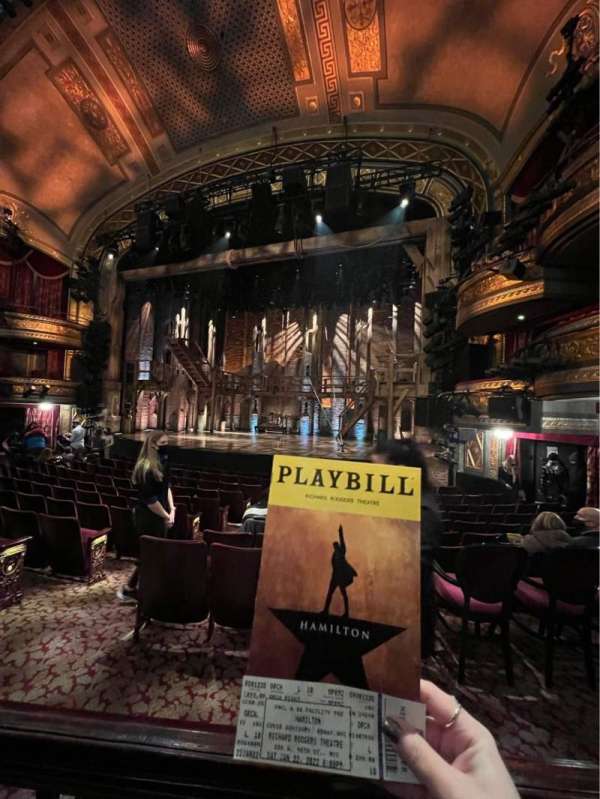 Richard Rodgers Theatre, section: Orchestra R, row: L, seat: 10