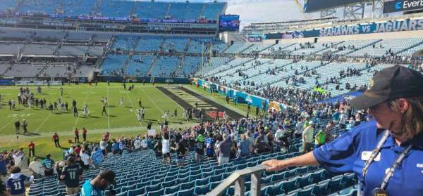 EverBank Stadium, section: 233, row: M, seat: 7