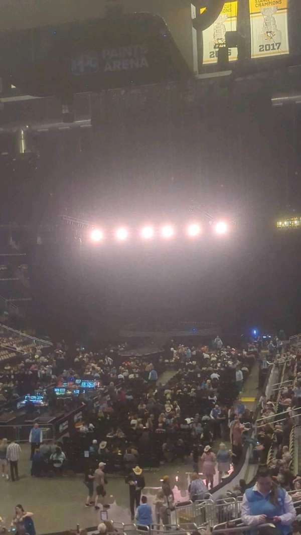 PPG Paints Arena, section: 106, row: X, seat: 6