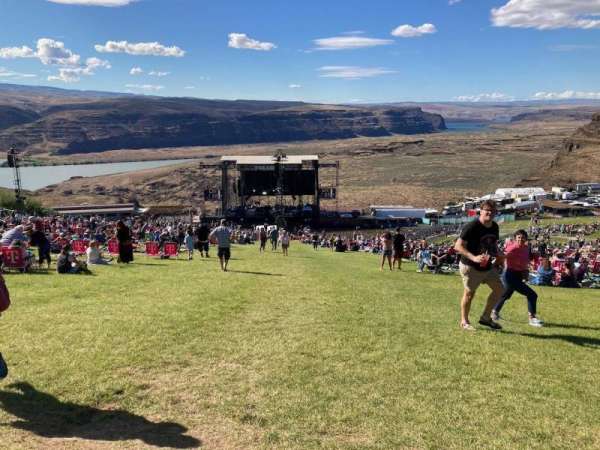 Gorge Amphitheatre, section: From the 