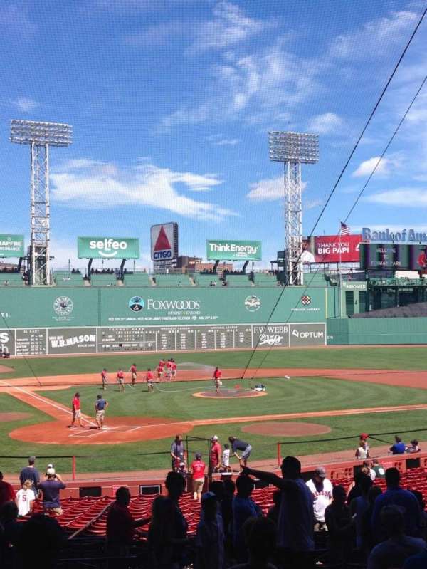 Fenway Park, section: Loge Box 125, row: Y, seat: 12