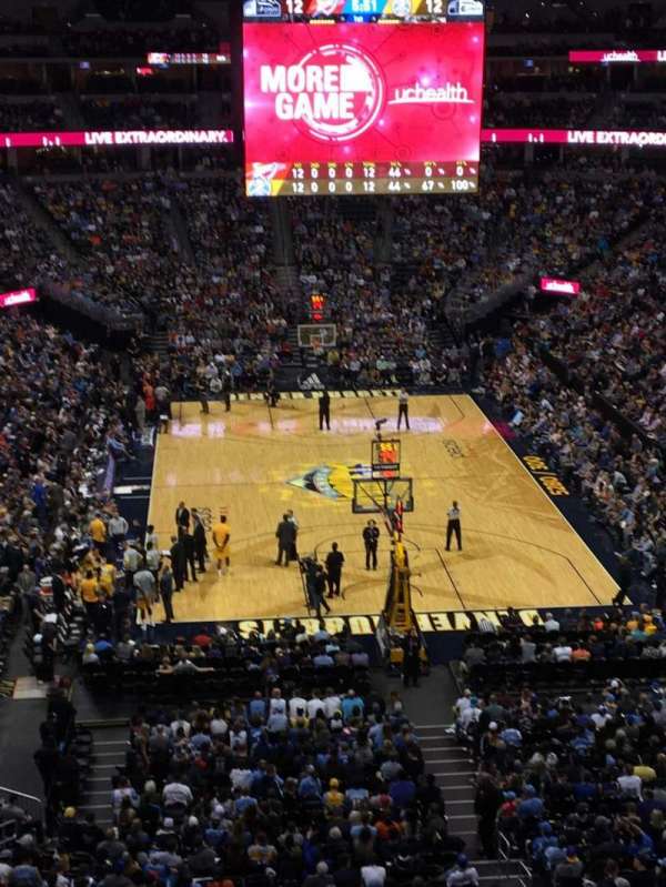 Ball Arena, section: 367, row: A, seat: 14