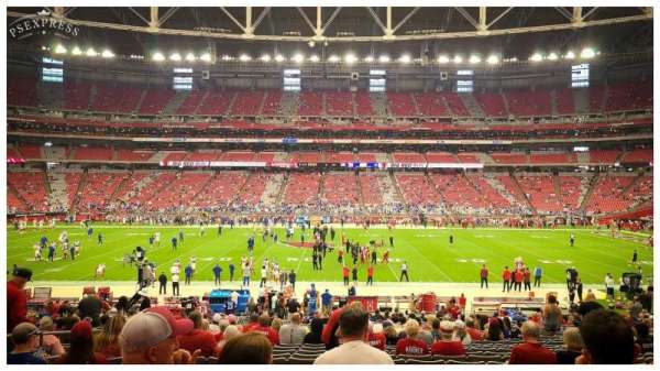 State Farm Stadium, section: 108, row: 30, seat: 11