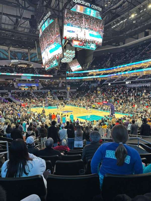 Spectrum Center, section: 102, row: P, seat: 13