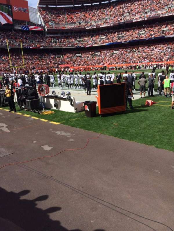 Huntington Bank Field, section: 108, row: 1, seat: 1