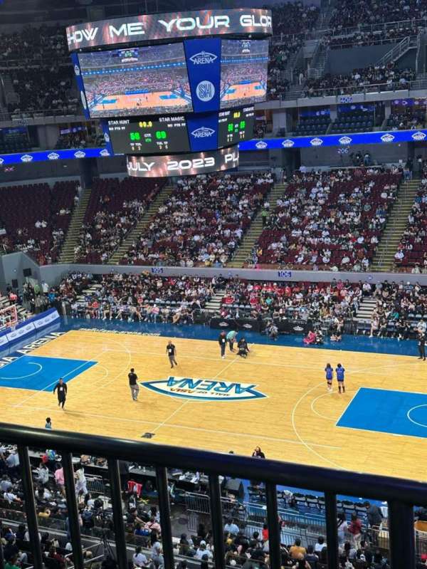 SM Mall of Asia Arena, section: UB 415, row: B, seat: 2