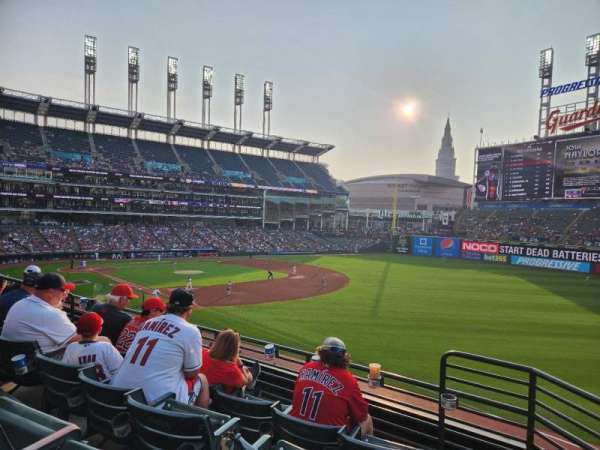 Progressive Field, section: 328, row: D, seat: 2