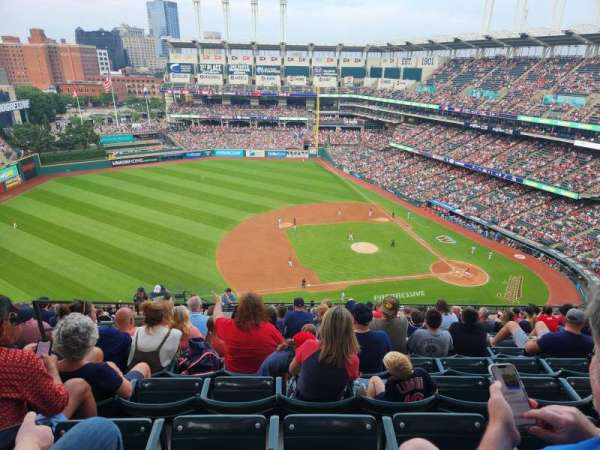 Progressive Field, section: 564, row: R, seat: 21