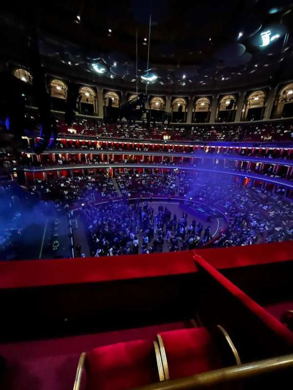 Royal Albert Hall, section: Second tier 9, row: 1, seat: 7