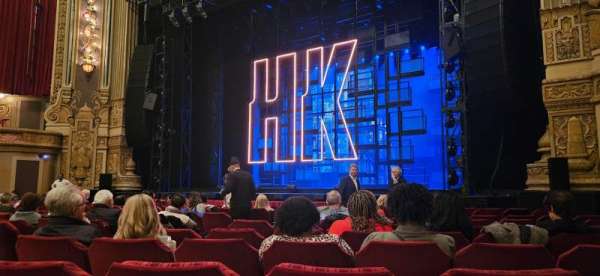 James M. Nederlander Theatre, section: Orchestra R, row: L, seat: 14