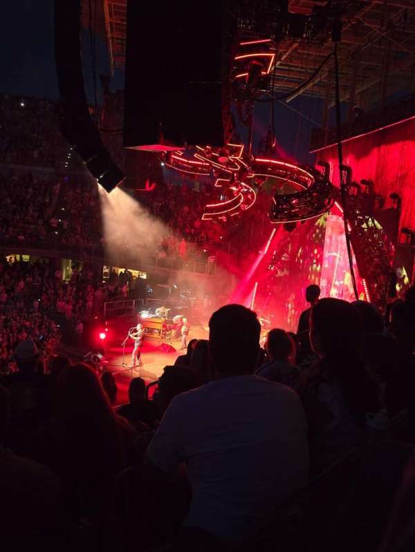 Credit One Stadium, section: 208, row: F, seat: 10