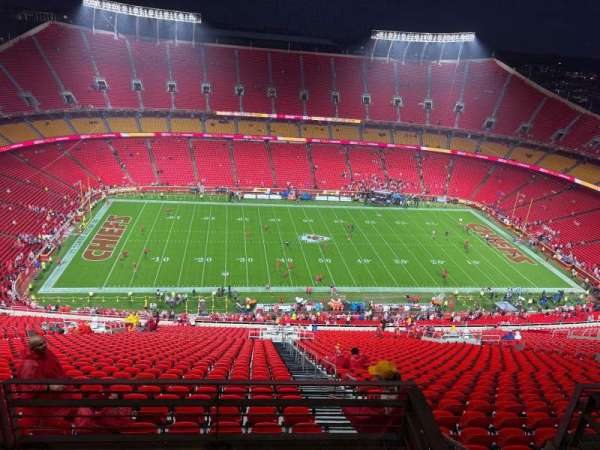 Arrowhead Stadium, section: 326, row: A2, seat: 7