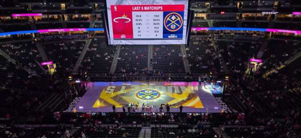 Ball Arena, section: 302, row: 4, seat: 7