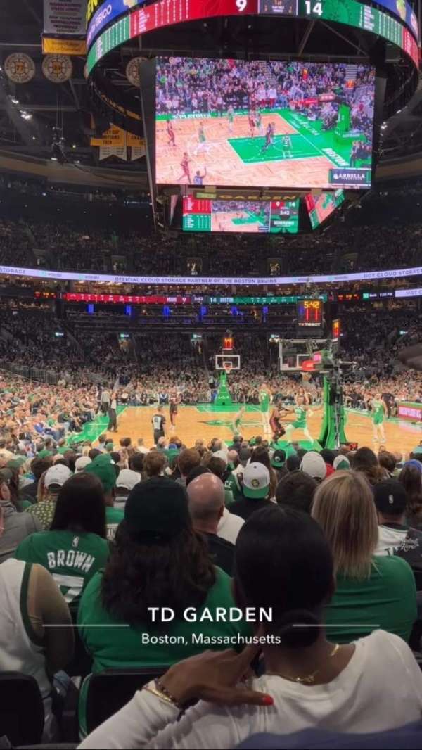 TD Garden, section: 7, row: 6, seat: 8