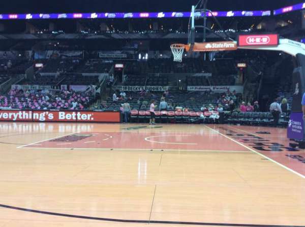 Frost Bank Center, section: 20, row: 1, seat: 7