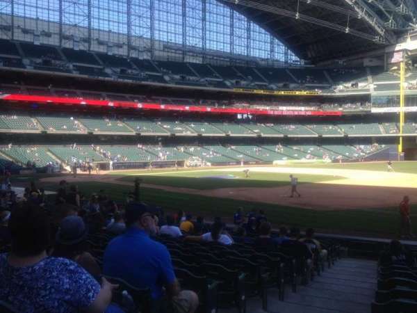 American Family Field, section: 110, row: 17, seat: 1